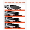 image:imageVEVOR Soft TriFold Truck Bed Tonneau Cover Compatible with 20092025 Dodge Ram 1500 Incl Classic amp New 57 ft 674 in Bed Fleetside Without Rambox Split Tailgate and Track System Waterproof64ft
