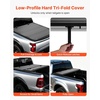 image:imageVEVOR Soft TriFold Truck Bed Tonneau Cover Compatible with 20092025 Dodge Ram 1500 Incl Classic amp New 57 ft 674 in Bed Fleetside Without Rambox Split Tailgate and Track System Waterproof56ft