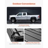image:imageVEVOR Soft TriFold Truck Bed Tonneau Cover Compatible with 20092025 Dodge Ram 1500 Incl Classic amp New 57 ft 674 in Bed Fleetside Without Rambox Split Tailgate and Track System Waterproof57ft