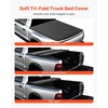 image:imageVEVOR Soft TriFold Truck Bed Tonneau Cover Compatible with 20092025 Dodge Ram 1500 Incl Classic amp New 57 ft 674 in Bed Fleetside Without Rambox Split Tailgate and Track System Waterproof57ft