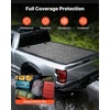 image:imageVEVOR Soft TriFold Truck Bed Tonneau Cover Compatible with 20092025 Dodge Ram 1500 Incl Classic amp New 57 ft 674 in Bed Fleetside Without Rambox Split Tailgate and Track System Waterproof56ft