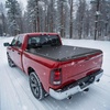 image:imageVEVOR Soft TriFold Truck Bed Tonneau Cover Compatible with 20092025 Dodge Ram 1500 Incl Classic amp New 57 ft 674 in Bed Fleetside Without Rambox Split Tailgate and Track System Waterproof64ft