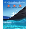 image:imageVEVOR Solar Pool Cover 36 x 18 ft Rectangle Solar Cover 12 mil for Pools Inground Above Ground Swimming Pool Solar Blanket with Bubble Heat Retaining Solar Covers BlueBlueBlack
