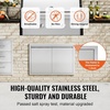 image:imageVEVOR Stainless Steel BBQ Access Door  30W x 21H Inch Double Vertical Wall Door for Outside Cabinet and Grilling StationNew Recessed Handle