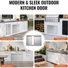 image:imageVEVOR Stainless Steel BBQ Access Door  30W x 21H Inch Double Vertical Wall Door for Outside Cabinet and Grilling StationNew Recessed Handle