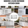 image:imageVEVOR Stainless Steel BBQ Access Door  30W x 21H Inch Double Vertical Wall Door for Outside Cabinet and Grilling StationVents