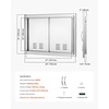 image:imageVEVOR Stainless Steel BBQ Access Door  30W x 21H Inch Double Vertical Wall Door for Outside Cabinet and Grilling StationVents
