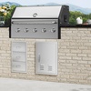 image:imageVEVOR Stainless Steel BBQ Access Door  30W x 21H Inch Double Vertical Wall Door for Outside Cabinet and Grilling StationVents