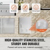 image:imageVEVOR Stainless Steel BBQ Access Door  30W x 21H Inch Double Vertical Wall Door for Outside Cabinet and Grilling StationVents