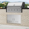 image:imageVEVOR Stainless Steel BBQ Access Door  30W x 21H Inch Double Vertical Wall Door for Outside Cabinet and Grilling StationVents