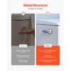 image:imageVEVOR Toilet Handle Replacement Kit Front Mount Universal Toilet Handle Toilet Handle Lever with Stainless Steel Flapper Chain Toilet Flush Handle Fits Various Toilet Tanks Chrome Finish SilverSide Mount