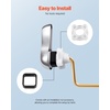 image:imageVEVOR Toilet Handle Replacement Kit Front Mount Universal Toilet Handle Toilet Handle Lever with Stainless Steel Flapper Chain Toilet Flush Handle Fits Various Toilet Tanks Chrome Finish SilverSide Mount