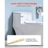 image:imageVEVOR Toilet Handle Replacement Kit Front Mount Universal Toilet Handle Toilet Handle Lever with Stainless Steel Flapper Chain Toilet Flush Handle Fits Various Toilet Tanks Chrome Finish SilverFront Mount