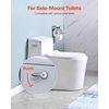 image:imageVEVOR Toilet Handle Replacement Kit Front Mount Universal Toilet Handle Toilet Handle Lever with Stainless Steel Flapper Chain Toilet Flush Handle Fits Various Toilet Tanks Chrome Finish SilverSide Mount