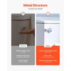image:imageVEVOR Toilet Handle Replacement Kit Front Mount Universal Toilet Handle Toilet Handle Lever with Stainless Steel Flapper Chain Toilet Flush Handle Fits Various Toilet Tanks Chrome Finish SilverFront Mount