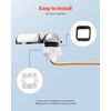 image:imageVEVOR Toilet Handle Replacement Kit Front Mount Universal Toilet Handle Toilet Handle Lever with Stainless Steel Flapper Chain Toilet Flush Handle Fits Various Toilet Tanks Chrome Finish SilverFront Mount