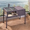image:imageVEVOR Tortoise Habitat Cedar Wooden Tortoise House Indoor amp Outdoor Tortoise Enclosure with Light Stand Reptile Enclosure Small Animal Cage with Stand Legs for Gecko Lizard SnakeD With Casters Legs