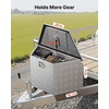 image:imageVEVOR Trailer Tongue Box Heavy Duty Trailer Tongue Tool Box Storage Organizer with Lock amp Keys Utility Tool Chest for Pickup Truck Bed RV SUV OffRoad Vehicle Aluminum 26 x 13 x 12 Silver29 Silver