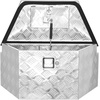 image:imageVEVOR Trailer Tongue Box Heavy Duty Trailer Tongue Tool Box Storage Organizer with Lock amp Keys Utility Tool Chest for Pickup Truck Bed RV SUV OffRoad Vehicle Aluminum 26 x 13 x 12 Silver26 x 13 x 12 in