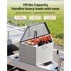 image:imageVEVOR Trailer Tongue Box Heavy Duty Trailer Tongue Tool Box Storage Organizer with Lock amp Keys Utility Tool Chest for Pickup Truck Bed RV SUV OffRoad Vehicle Aluminum 26 x 13 x 12 Silver33 Silver