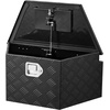 image:imageVEVOR Trailer Tongue Box Heavy Duty Trailer Tongue Tool Box Storage Organizer with Lock amp Keys Utility Tool Chest for Pickup Truck Bed RV SUV OffRoad Vehicle Aluminum 26 x 13 x 12 Silver26 Silver