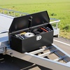 image:imageVEVOR Trailer Tongue Box Heavy Duty Trailer Tongue Tool Box Storage Organizer with Lock amp Keys Utility Tool Chest for Pickup Truck Bed RV SUV OffRoad Vehicle Aluminum 26 x 13 x 12 Silver36 Black with upgraded lock