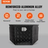 image:imageVEVOR Trailer Tongue Box Heavy Duty Trailer Tongue Tool Box Storage Organizer with Lock amp Keys Utility Tool Chest for Pickup Truck Bed RV SUV OffRoad Vehicle Aluminum 26 x 13 x 12 Silver33 Black