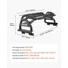image:imageVEVOR Truck Bed Roll Bar Customized Sport Bar Chase Rack Compatible with MidSize Pickup 20202025 Jeep Gladiator JT Carbon Steel Construction with Extension Light Bracket No Rack IncludedFits Full Size Truck