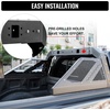 image:imageVEVOR Truck Bed Roll Bar Customized Sport Bar Chase Rack Compatible with MidSize Pickup 20202025 Jeep Gladiator JT Carbon Steel Construction with Extension Light Bracket No Rack IncludedFits Full Size  MidSize Truck