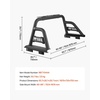 image:imageVEVOR Truck Bed Roll Bar Universal Adjustable Sport Bar with Luggage Rack for FullSize Pickup 19972024 Ford F150 Carbon Steel Construction with LED Brake Light RustResistant CoatingFits Full Size  MidSize Truck