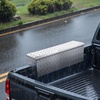 image:imageVEVOR Truck Bed Tool Box Heavy Duty Aluminum Tool Box with Tread Patterns Storage Toolbox Chest Organizer with Lock and Key Ideal for Pickup Truck Bed RV Trailer 34 x 12 x 154 in Silver48Inch