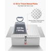 image:imageVEVOR Truck Bed Tool Box Heavy Duty Aluminum Tool Box with Tread Patterns Storage Toolbox Chest Organizer with Lock and Key Ideal for Pickup Truck Bed RV Trailer 34 x 12 x 154 in Silver22Inch