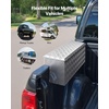 image:imageVEVOR Truck Bed Tool Box Heavy Duty Aluminum Tool Box with Tread Patterns Storage Toolbox Chest Organizer with Lock and Key Ideal for Pickup Truck Bed RV Trailer 34 x 12 x 154 in Silver33Inch