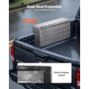 image:imageVEVOR Truck Bed Tool Box Heavy Duty Aluminum Tool Box with Tread Patterns Storage Toolbox Chest Organizer with Lock and Key Ideal for Pickup Truck Bed RV Trailer 34 x 12 x 154 in Silver33Inch