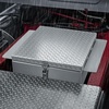 image:imageVEVOR Truck Bed Tool Box Heavy Duty Aluminum Tool Box with Tread Patterns Storage Toolbox Chest Organizer with Lock and Key Ideal for Pickup Truck Bed RV Trailer 34 x 12 x 154 in Silver22Inch