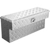 image:imageVEVOR Truck Bed Tool Box Heavy Duty Aluminum Tool Box with Tread Patterns Storage Toolbox Chest Organizer with Lock and Key Ideal for Pickup Truck Bed RV Trailer 34 x 12 x 154 in Silver33Inch