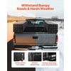 image:imageVEVOR Truck Tool Box 72 x 13 x 16 Inch Black Aluminum Tread Topsider Toolbox with Dual Drop Doors Heavy Duty Lockable Storage and Organization Box with Latch CorrosionResistant for Truck Bed
