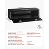 image:imageVEVOR Underbody Truck Tool Box 18 x 12 x 14 Inch Heavy Duty Steel Trailer Storage Box with Lock amp Keys Waterproof Trailer Storage Organizer Under Body Chest with THandle for Truck Van SUV Black601818