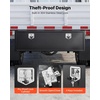 image:imageVEVOR Underbody Truck Tool Box 18 x 12 x 14 Inch Heavy Duty Steel Trailer Storage Box with Lock amp Keys Waterproof Trailer Storage Organizer Under Body Chest with THandle for Truck Van SUV Black601818