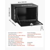 image:imageVEVOR Underbody Truck Tool Box 18 x 12 x 14 Inch Heavy Duty Steel Trailer Storage Box with Lock amp Keys Waterproof Trailer Storage Organizer Under Body Chest with THandle for Truck Van SUV Black362424