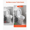 image:imageVEVOR Universal Toilet Seat Bolts Kit 2PCS Metal Heavy Duty Toilet Tank Bolts Stainless Steel Toilet Seat Screws Replacement Kit with Long Downlock Nuts Rubber Washers Gaskets Toilet Repair ScrewFor Toilet TankSeat