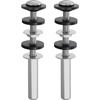 image:imageVEVOR Universal Toilet Seat Bolts Kit 2PCS Metal Heavy Duty Toilet Tank Bolts Stainless Steel Toilet Seat Screws Replacement Kit with Long Downlock Nuts Rubber Washers Gaskets Toilet Repair ScrewFor Toilet TankSeat