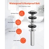 image:imageVEVOR Universal Toilet Seat Bolts Kit 2PCS Metal Heavy Duty Toilet Tank Bolts Stainless Steel Toilet Seat Screws Replacement Kit with Long Downlock Nuts Rubber Washers Gaskets Toilet Repair ScrewFor Toilet TankSeat