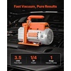 image:imageVEVOR Vacuum Pump 35 CFM 14 HP HVAC Single Stage Rotary Vane AC Vacuum Pump for R134a R22 R410a Systems 4 Pole Motor for Automotive Air Conditioner Maintenance Resin Degassing Oil Included