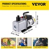 image:imageVEVOR Vacuum Pump 45CFM Vacuum Pump HVAC SingleStage Rotary Vane Vacuum Pump 13HP 5PA Ultimate Air Conditioning Refrigerant Vacuum Pump12 CFM 1Stage