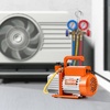 image:imageVEVOR Vacuum Pump 6 CFM HVAC 2 Stage Rotary Vane Vacuum Pump for R134a R22 R410a Systems Auto AC Vacuum Pump Kit with Oil Bottle for Automotive Air Conditioner Maintenance Resin Degassing40 CFM 1Stage