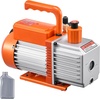 image:imageVEVOR Vacuum Pump 6 CFM HVAC 2 Stage Rotary Vane Vacuum Pump for R134a R22 R410a Systems Auto AC Vacuum Pump Kit with Oil Bottle for Automotive Air Conditioner Maintenance Resin Degassing60 CFM 2Stage