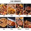 image:imageVEVOR Wood Pellet Grill Smoker 8 in 1 BBQ Grills for Outdoor Cooking 456 Square Inches Cook Area Electric Grill and Smoker with Digital Controller Meat Probe 500F Max Temperature Black580 sqinPID