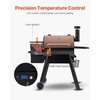image:imageVEVOR Wood Pellet Grill Smoker 8 in 1 BBQ Grills for Outdoor Cooking 456 Square Inches Cook Area Electric Grill and Smoker with Digital Controller Meat Probe 500F Max Temperature Black575 sqinLCD