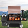 image:imageVEVOR Wood Pellet Grill Smoker 8 in 1 BBQ Grills for Outdoor Cooking 456 Square Inches Cook Area Electric Grill and Smoker with Digital Controller Meat Probe 500F Max Temperature Black575 sqinWiFi